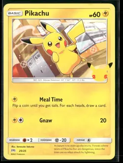 Pokemon - Pikachu 25/25 Regular 2021 McDonald's Collection LP - Image 1
