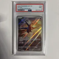 2024 POKEMON SSP EN-SURGING SPARKS ILLUSTRATION RARE #203 LATIOS PSA 10 - Image 1