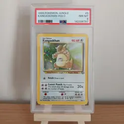 Pokemon TCG Kangaskhan 5/64 1999 Jungle Holo Foil PSA 8 WOTC Near Mint-Mint Rare - Image 1