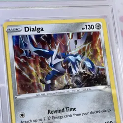 2020 Pokemon TCG Dialga 121/185 Vivid Voltage Holo CC&G 9.5 Gem Mint - Image 3