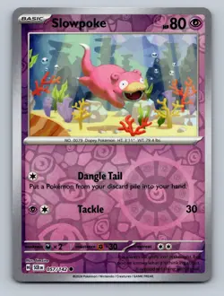 Slowpoke 57/142 Common Stellar Crown Reverse Holo NM 2024 Teeziro Free Shipping - Image 1
