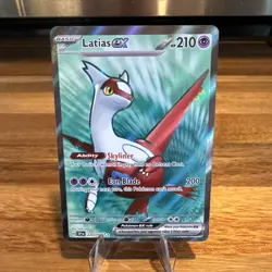 LATIAS ex 220/191 SURGING SPARKS POKEMON FULL ART ULTRA RARE HOLO - Image 1
