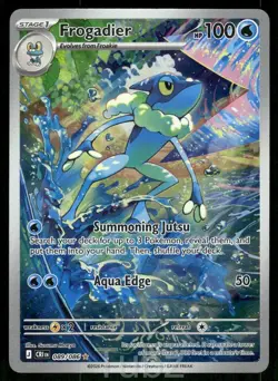 Frogadier 089/086 Shiny Rare ME04: Chaos Rising Pokemon Near Mint - Image 1