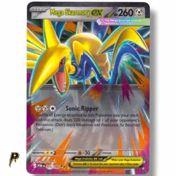 2026 Pokemon Perfect Order Mega Skarmory ex 055/088 Double Rare Holo NM - Image 1