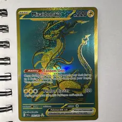 Pokemon Miraidon ex 243/091 SV Paldean Fates Hyper Rare Full Art Holo ENG - Image 2