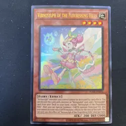 | Yugioh Vernusylph of the Flourishing Hills POTE-EN016 1st Ultra Rare NM/M 🔥 | - Image 1