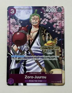 Zoro-Juurou OP05-067 CS 25-26 Event Pack Promo Championship Stamp - One Piece - Image 1
