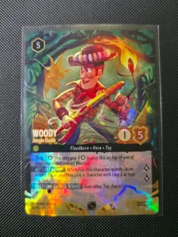 Disney Lorcana TCG Woody - Jungle Guide Foil Set Champs Top 8 Promo 54/204 - Image 1