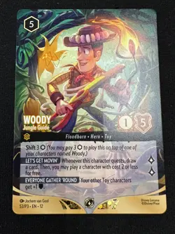 Lorcana Woody Jungle Guide Wilds Unknown set champs Participation 53/P3 Promo MP - Image 1