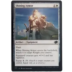 x1 Shining Armor J22 MTG M/NM Common White Artifact Equipment Jumpstart 2022 TCG - Image 1