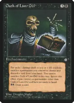 MTG magic 1x Oath of Lim-Dul (LP) Ice Age - Image 1
