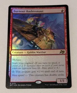MTG *FOIL * Aetherdrift Rare BURNOUT BASHTRONAUT NM - Image 1