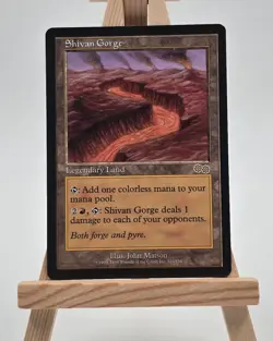 Shivan Gorge Urza´s Saga Magic Karte MTG englisch (Shivanische Schlucht) 326/350 - Image 1