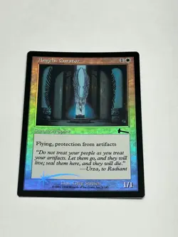 Angelic Curator FOIL Urza's Legacy NM White Common MAGIC MTG CARD - Image 1
