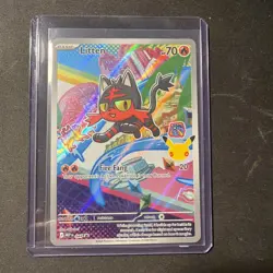 Litten 044 Me: Mega Evolution 1st Partner Promo Holo 30th Celebration Pokemon NM - Image 1