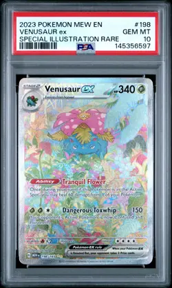 Venusaur EX PSA 10 - 198/165 - Special Illustration Rare - 151 - Pokemon - Image 1