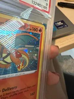 Pokemon TCG Special Delivery Charizard SWSH075 Promo Holo Eng PSA 9 Swirl(s) - Image 4