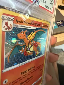 Pokemon TCG Special Delivery Charizard SWSH075 Promo Holo Eng PSA 9 Swirl(s) - Image 5