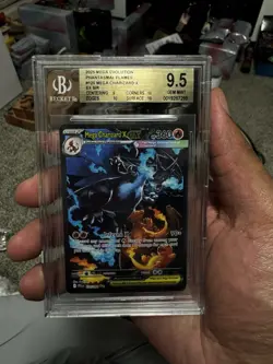 Mega Charizard X EX SIR 125/094 Me02 Phantasmal Flames Foil BGS 9.5 - Image 1