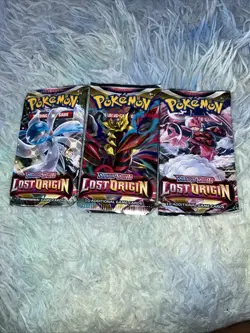 Pokemon TCG: Sword and Shield Lost Origins x3 Booster Pack Sealed Random Arts - Image 1