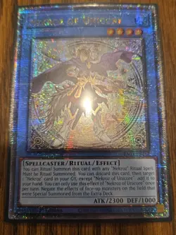 Yugioh! Nekroz of Unicore - RA03-EN262 - Quarter Century Secret Rare - 1st Editi - Image 1