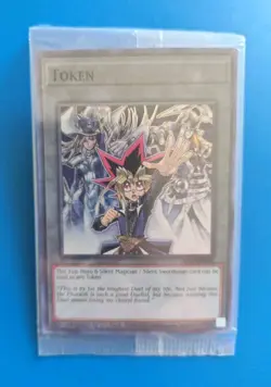 NM SEALED Yugioh Yugi Moto & Silent Magician/Swordsman TKN5-EN005 Token - Image 1