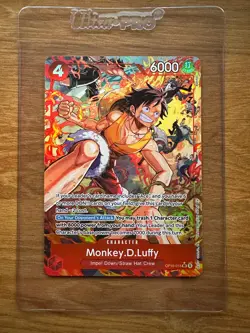 SHIPS TODAY ONE PIECE Monkey D. Luffy OP16-015 SR Alt The Time Of Battle ENG - Image 1