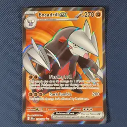Excadrill ex 160/086 - Black Bolt - Ultra Rare Holo Pokemon Card - NM - Image 1