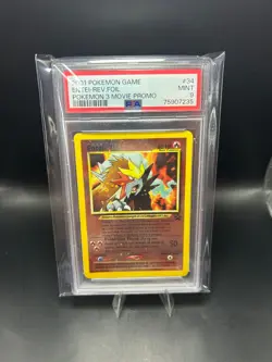 Entei 34 2001 Black Star Promo Reverse Holo Pokemon Card PSA 9 - Image 3
