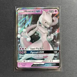Pokemon Mewtwo GX TCG Hidden Fates Holo Card 31/68 Near Mint Condition - Image 1