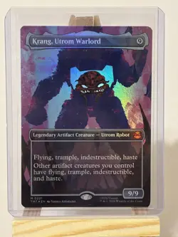 Krang, Utrom Warlord Borderless Foil Mythic TMNT NM MTG - Image 1