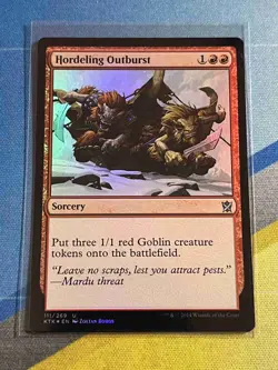 Magic the Gathering MTG Khans of Tarkir HORDELING OUTBURST Foil - Image 1
