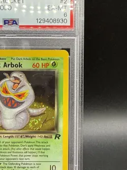 PSA 6 Dark Arbok #2 Holo Team Rocket Swirl WOTC Vintage Pokemon 02/82 - Image 2