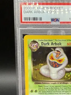 PSA 6 Dark Arbok #2 Holo Team Rocket Swirl WOTC Vintage Pokemon 02/82 - Image 3