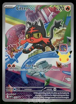 Litten 044 Holo Promo ME: Mega Evolution Promo Pokemon Near Mint - Image 1