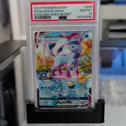 Pokemon Glaceon VMAX 209/203 Evolving Skies Secret Rare Alt Art Holo PSA 10 - Image 1
