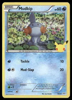 Mudkip 019/025 Holo Promo 2021 McDonald's 25th Anniversary Promos Pokemon NM - Image 1