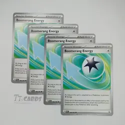 Boomerang Energy 166/167 x4 Playset 4x Pokemon SV Twilight Masquerade TWM - Image 1