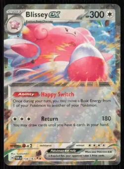 Blissey ex 134/167 Double Rare Twilight Masquerade Pokemon Holo Near Mint - Image 1