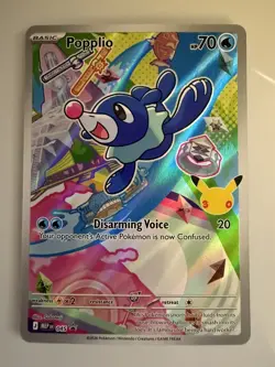 Popplio - 045 045 Holo Promo ME: Mega Evolution Promo Pokemon Holo Near Mint - Image 1