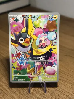 Pokemon Iono’s Wattrel 231/217 Illustration Rare ME: Ascended Heroes Full Art NM - Image 1