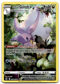 Hisuian Goodra GG21/GG70 Holo Crown Zenith Galarian Gallery Pokemon LP - Image 1