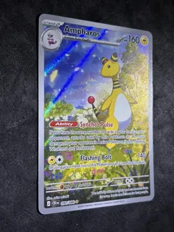 ✅Pokemon TCG Ampharos 090/086 Illustration Rare Chaos Rising English NM🇺🇸 - Image 3