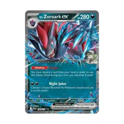 Pokemon SV: Journey Together N's Zoroark ex - 098/159 (DR) #098/159 (Holo) NM - Image 1