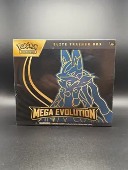 Pokemon TCG – Mega Evolution ETB Elite Trainer Box Lucario- New / Factory Sealed - Image 1