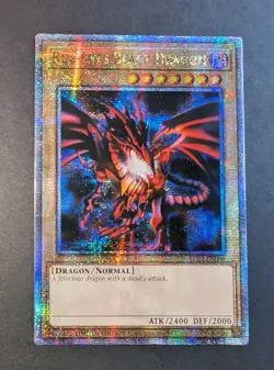Yugioh Red Eyes Black Dragon LC01-EN006 Quarter Century 25th Secret Near Mint - Image 1