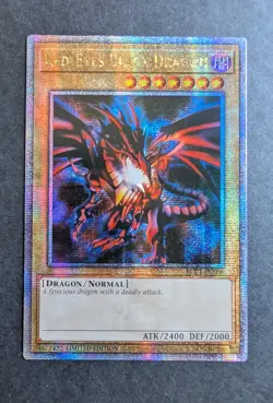 Yugioh Red Eyes Black Dragon LC01-EN006 Quarter Century 25th Secret Near Mint - Image 2