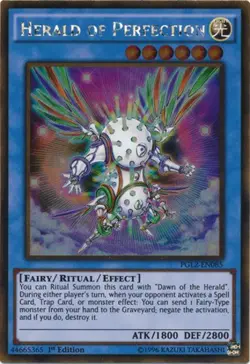 Herald of Perfection - PGL2-EN085 - Gold Rare - 1st Edition - Lightly Played - Image 1