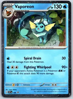 Vaporeon - 168 (Cosmos Holo) 168 Sv: Scarlet & Violet Promo Cards Holo - NM - Image 1