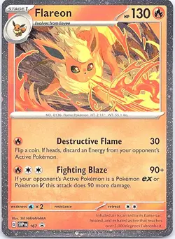 Flareon - (Cosmos Holo) Holo Promo SV: Scarlet & Violet Promo Cards 167 NM - Image 1